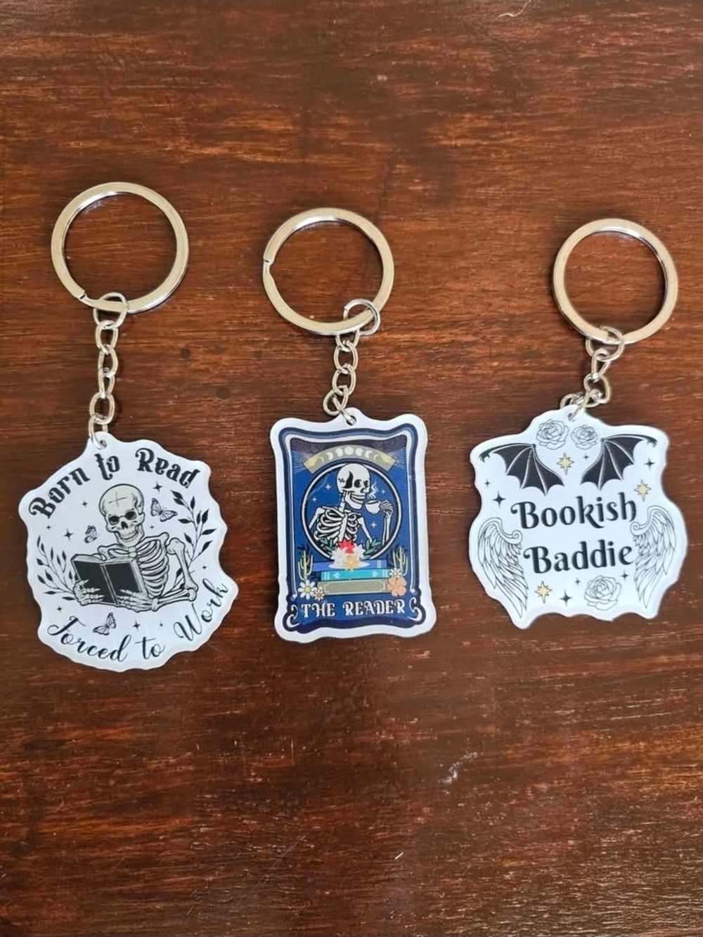 Bookish Keychain Trio